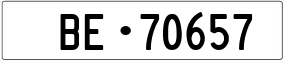 Trailer License Plate